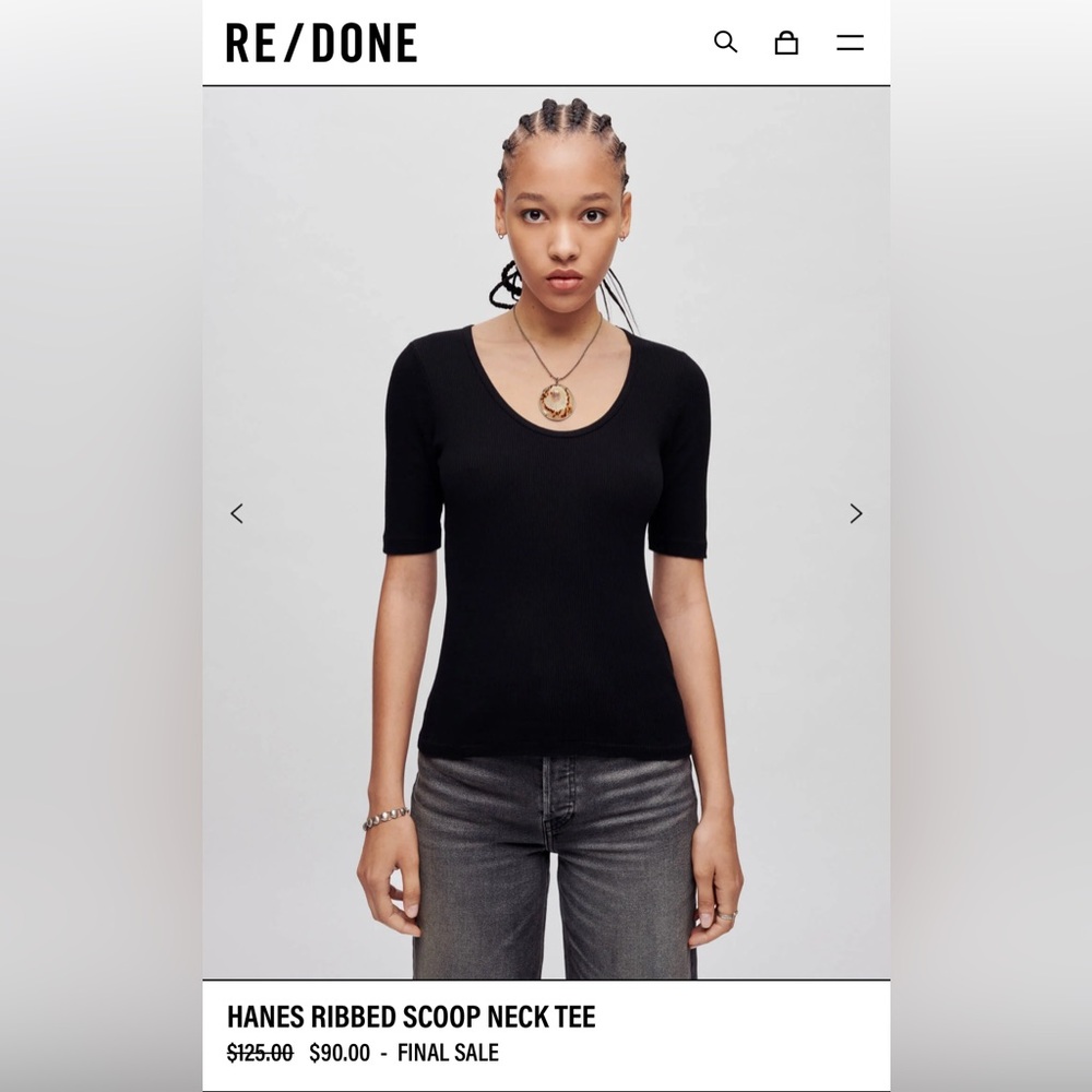 RE / DONE TEE NWT